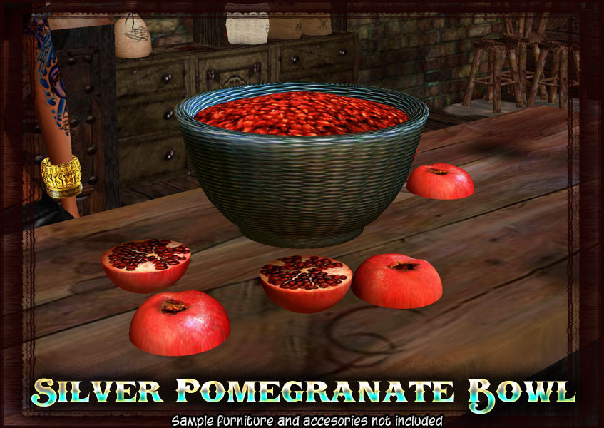 Silver Pomegranate Bowl