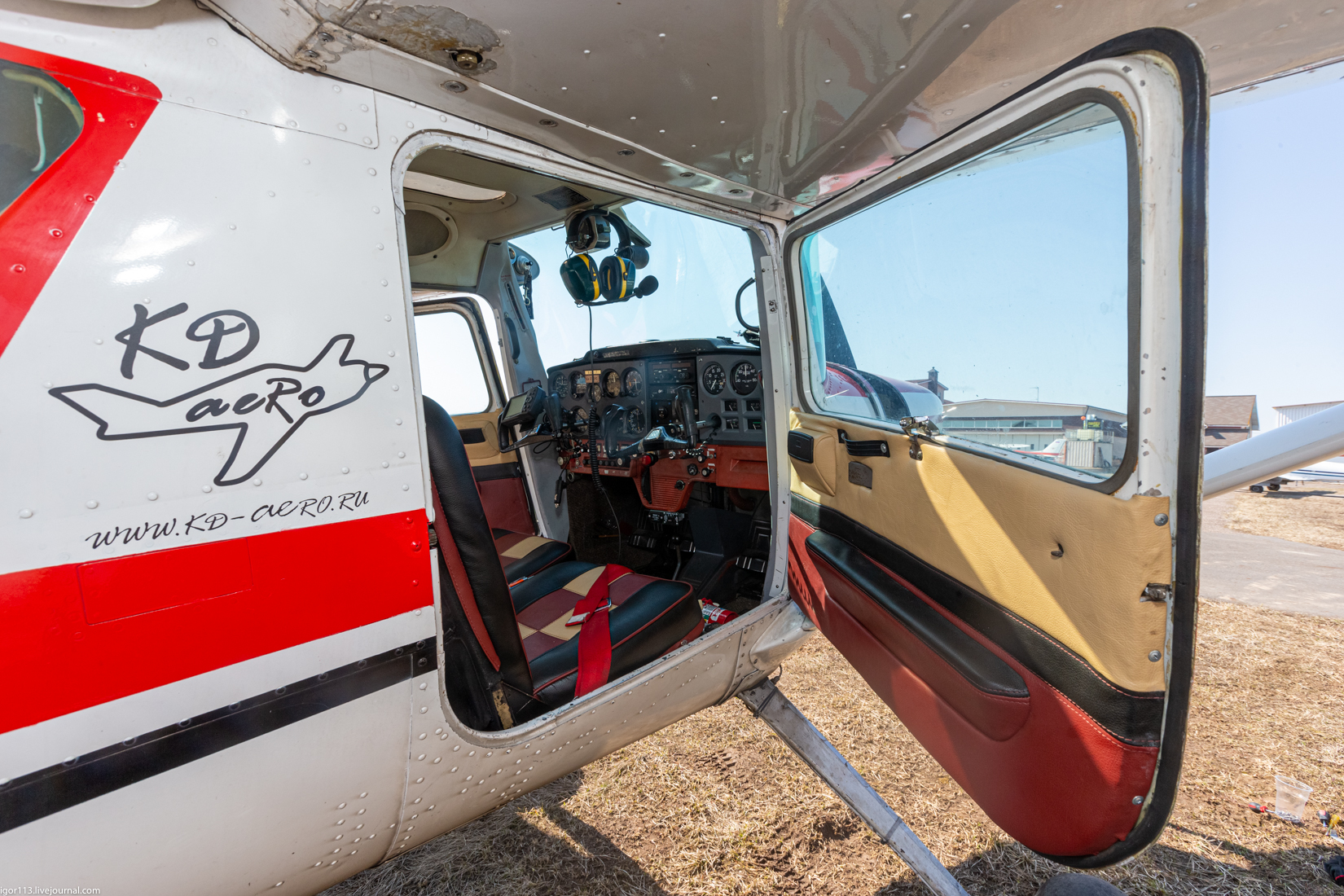 Cessna-A150K с хвостовым колесом на Северке 11 апреля 2021 года. 