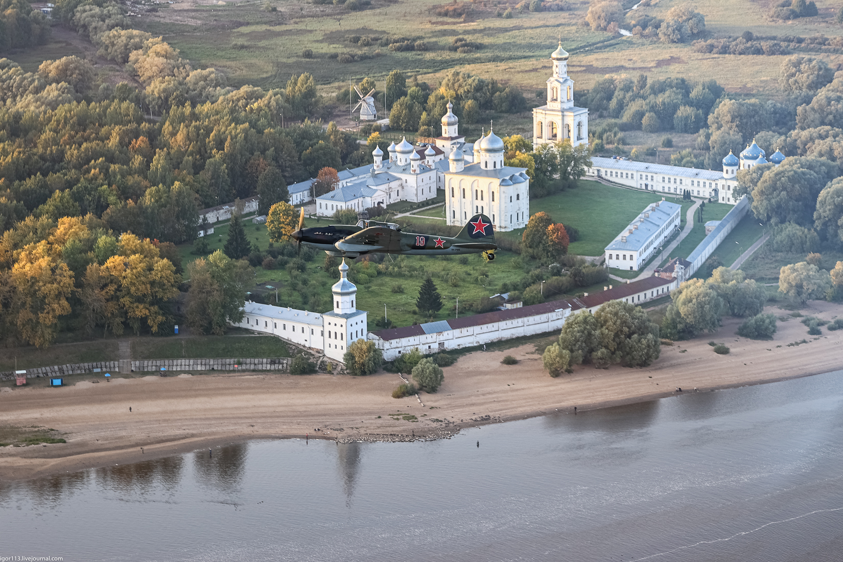 Ил-2 над Великим Новгородом в сентябре 2020 года от Бориса Осятинского. 
