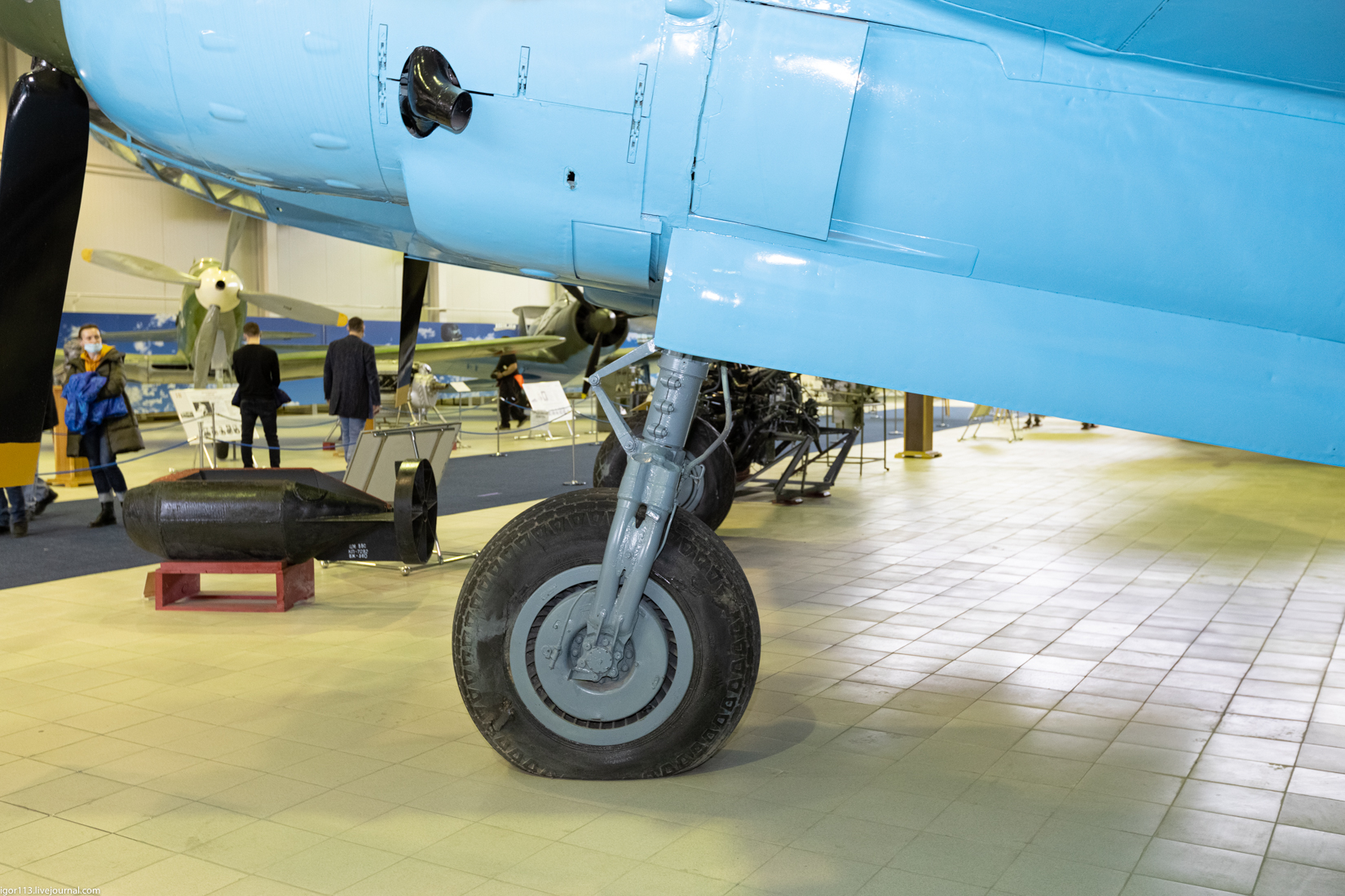Музей ВВС Монино 030421 зал 2: фронтовой бомбардировщик Ту-2. 