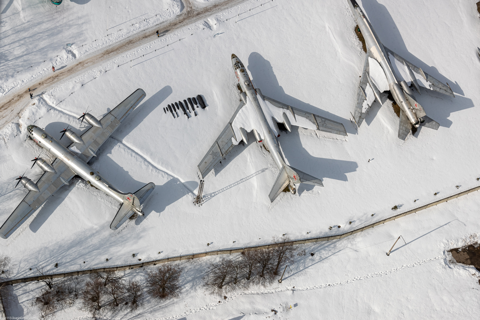 Музей ВВС в Монино с воздуха 06 марта 2021 года ч3. 