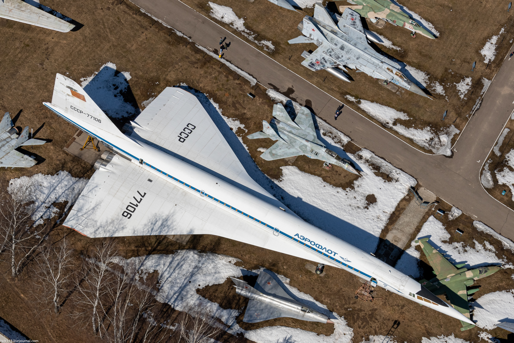 Полет в Монино 10 апреля 2021 года ч2-2: музей с воздуха. 