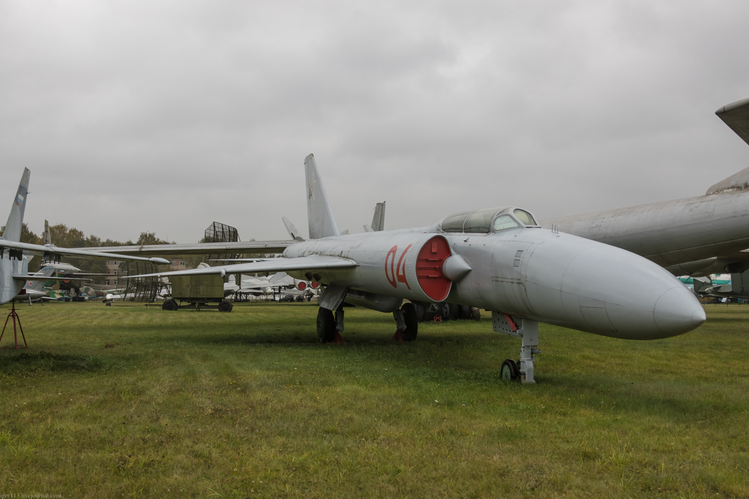 Центральный музей Военно-воздушных сил РФ 2018: истребитель-перехватчик Ла-250А. 
