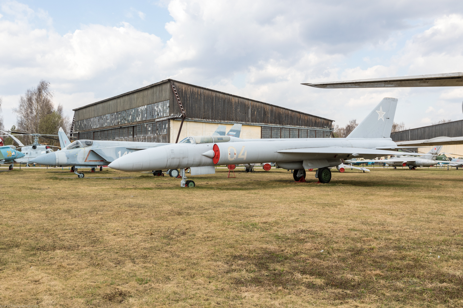 Центральный музей Военно-воздушных сил РФ 2018: истребитель-перехватчик Ла-250А. 