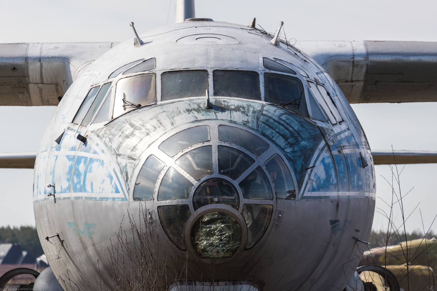 Центральный музей Военно-воздушных сил РФ: среднемагистральный пассажирский самолёт Ан-10.