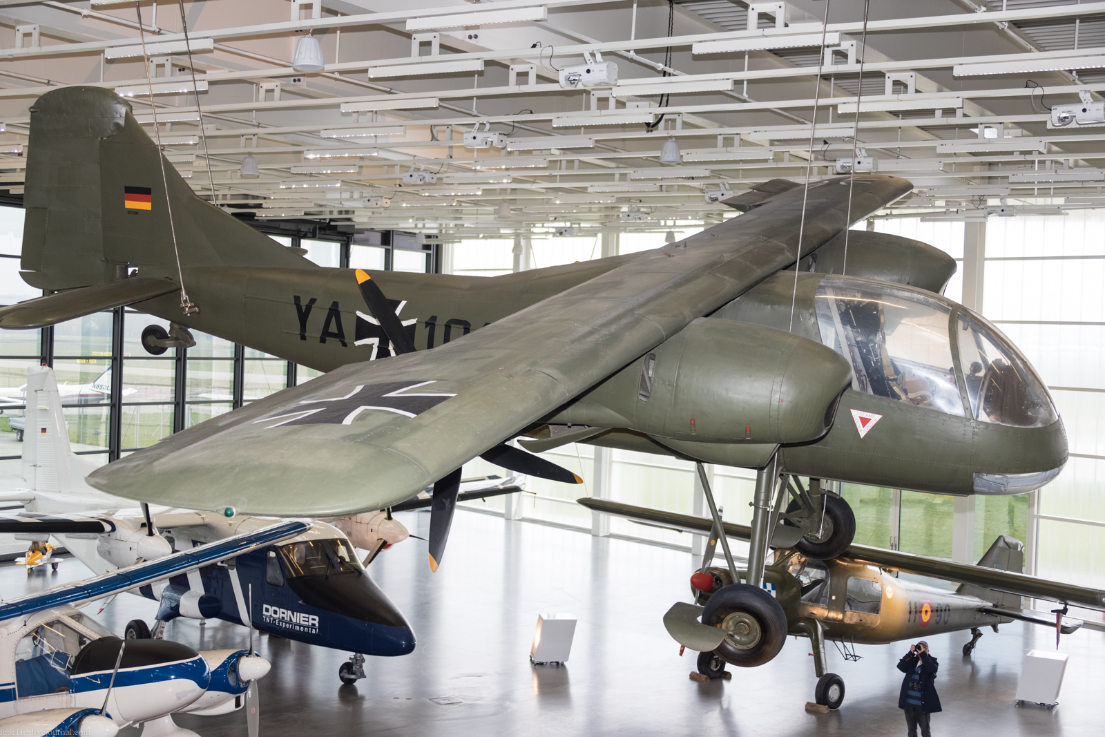 Музей Дорнье: экспериментальный самолёт УВП Do-29. 