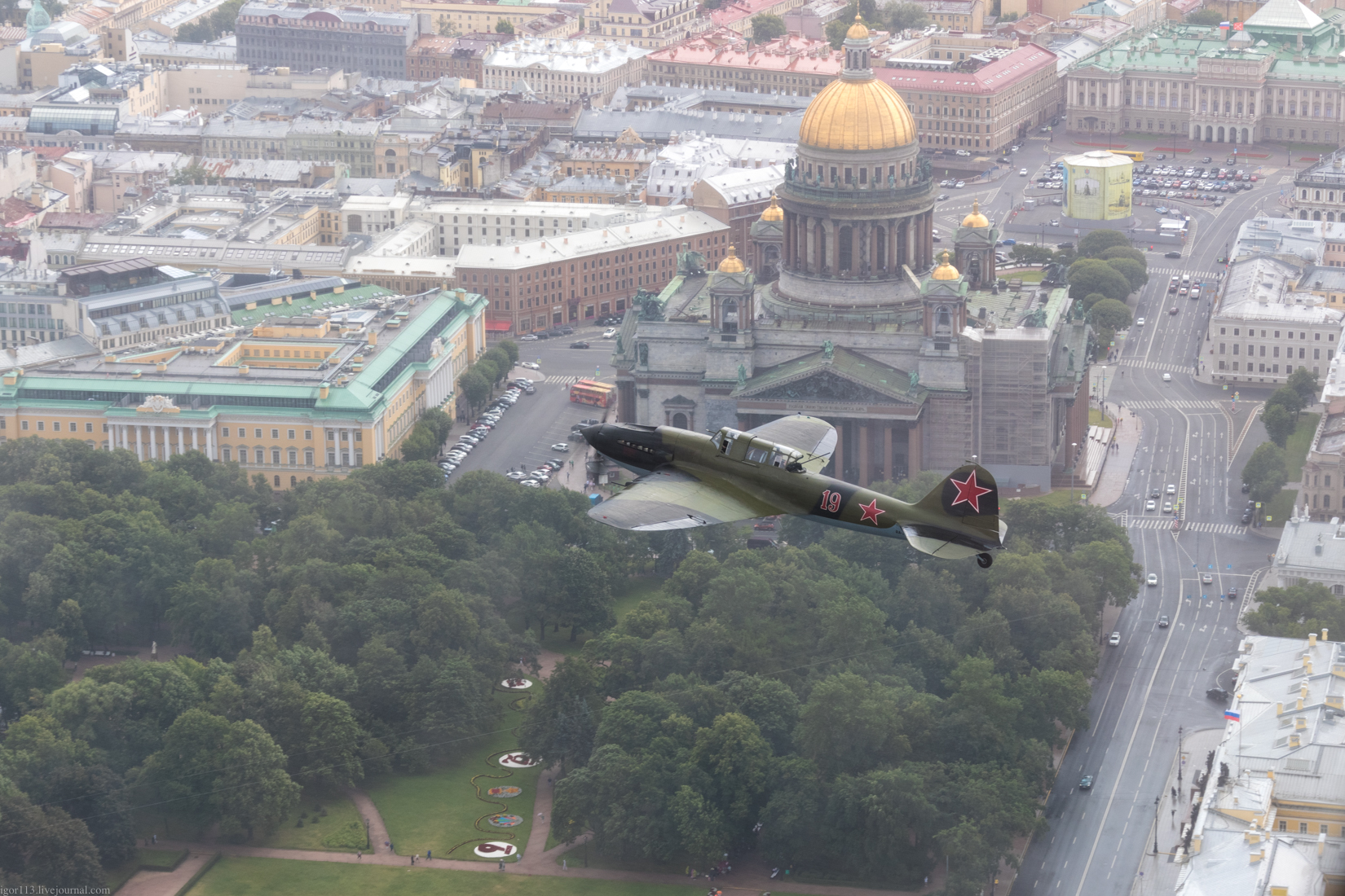 Полет Ил-2 на Военно-морской парад-2020 в Санкт-Петербург ч7-1-2: 24 июля 2020 