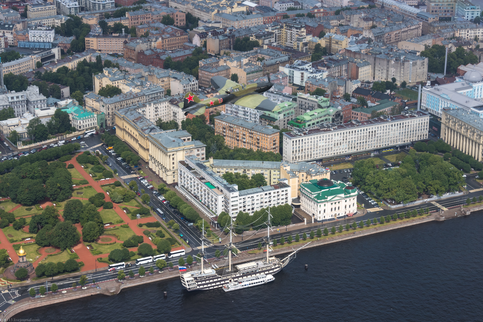Полет Ил-2 на Военно-морской парад-2020 в Санкт-Петербург ч7-2-1: 24 июля 2020 