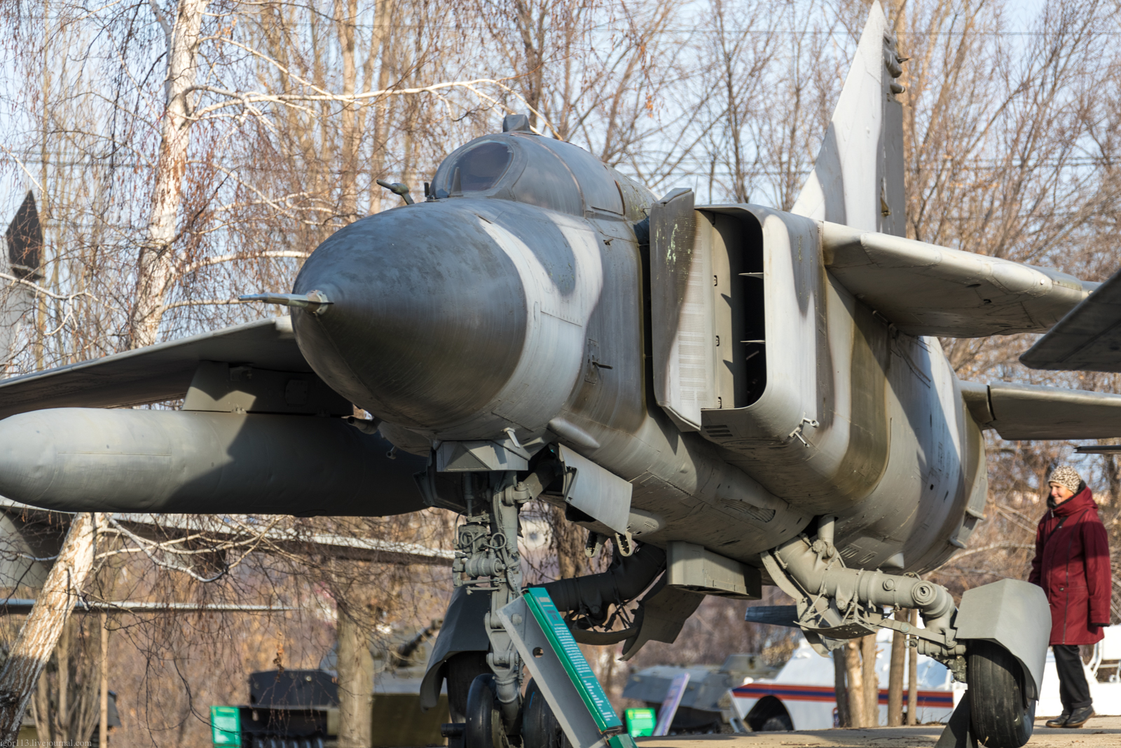 Парк Победы в Саратове: МиГ-23 и МиГ-27.