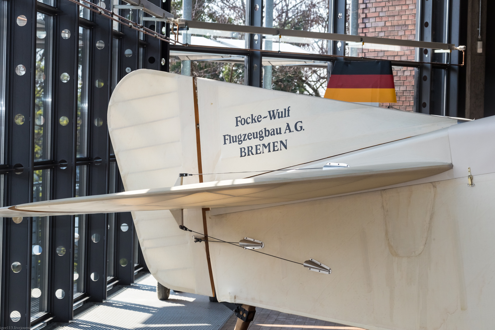 Технический музей Берлина : реплика пассажирского Focke-Wulf FwA 16. 