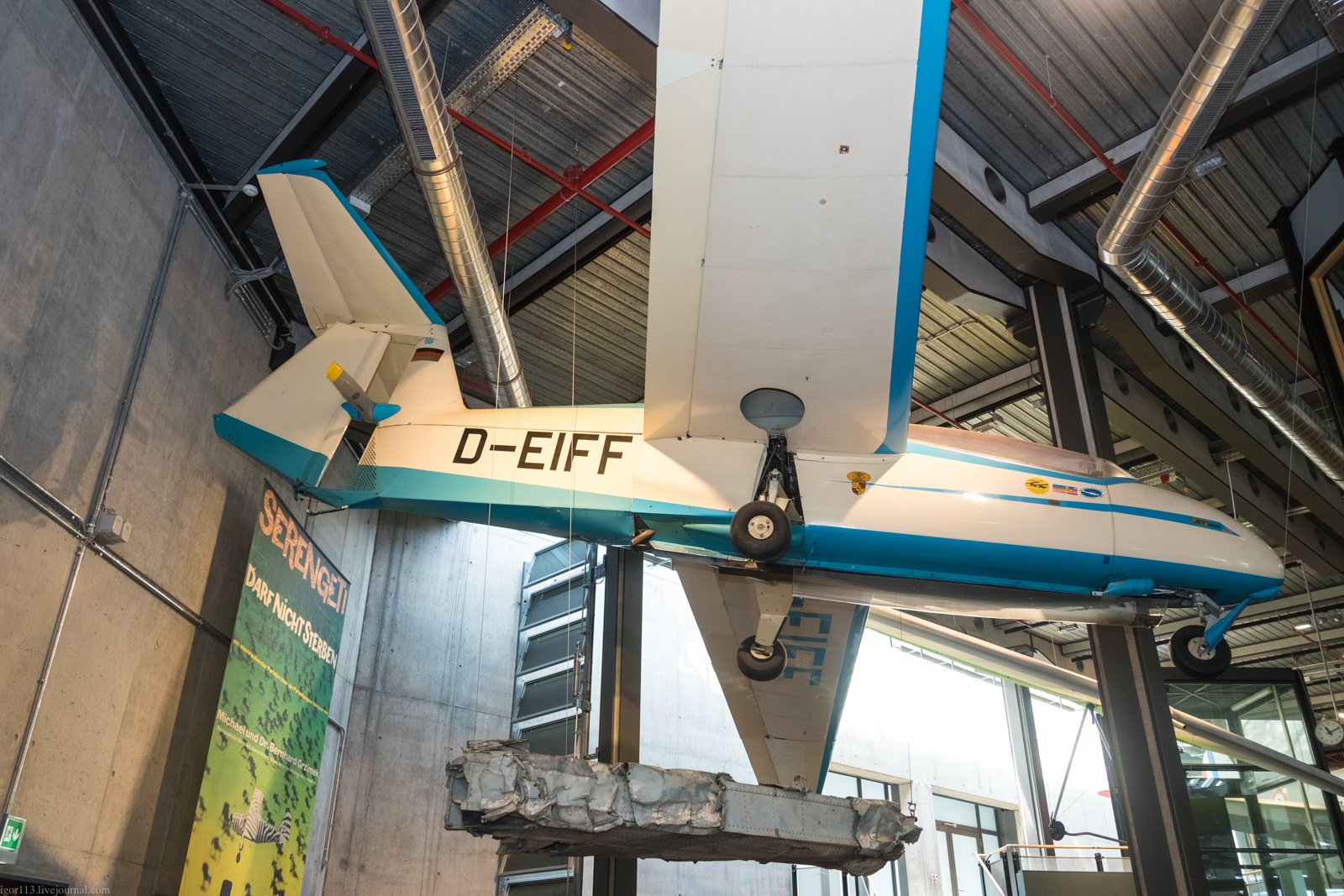 Технический музей Берлина : легкий самолет Rhein-Flugzeugbau RW3-P75 