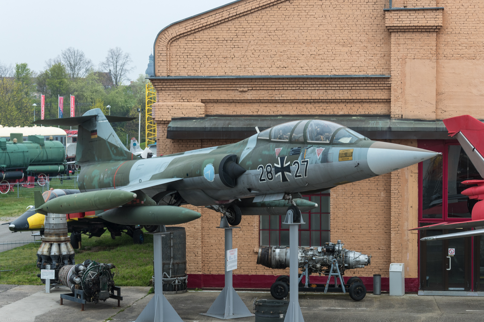Истребитель-перехватчик Lockheed TF-104G Starfighter в немецких музеях. 