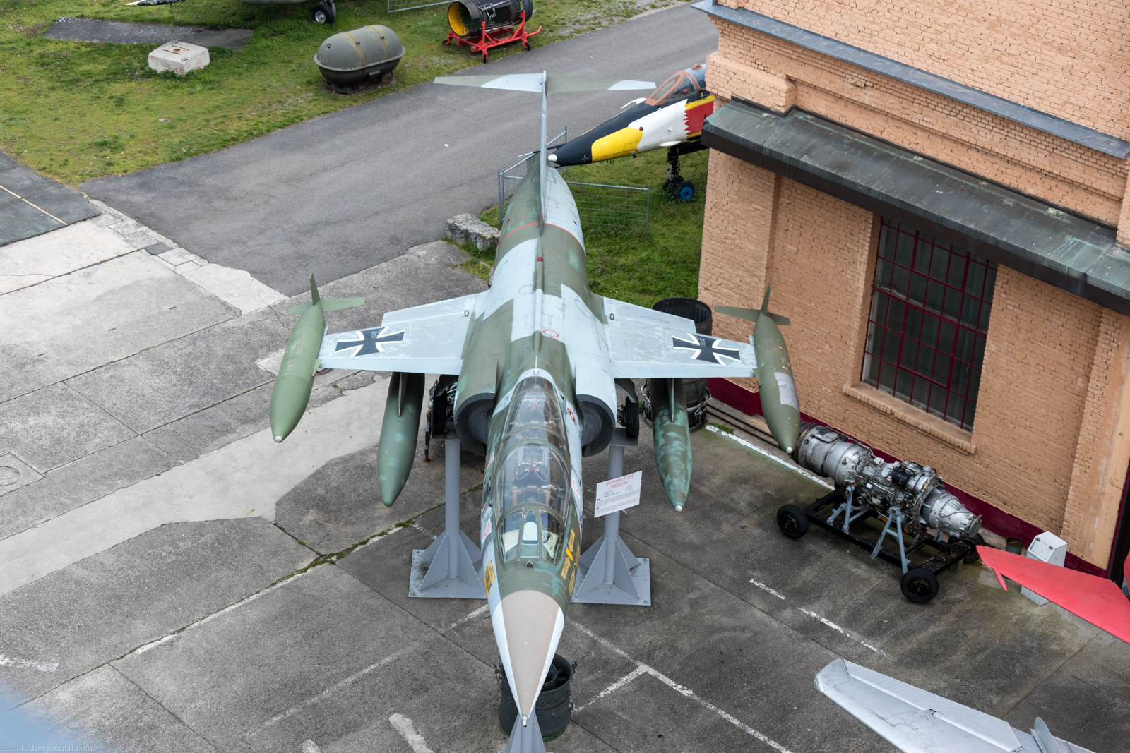 Истребитель-перехватчик Lockheed TF-104G Starfighter в немецких музеях. 