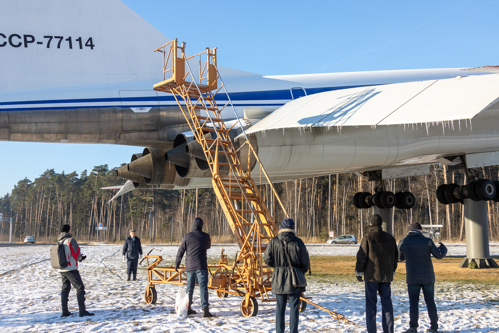 Ту-144 СССР-77114 в Жуковском 07 декабря 2020 года ч2 